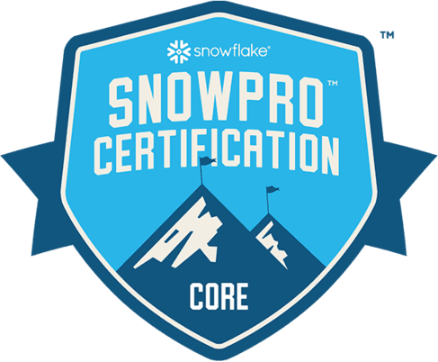 SnowPro Core certification badge